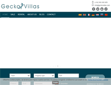 Tablet Screenshot of geckovillas.com